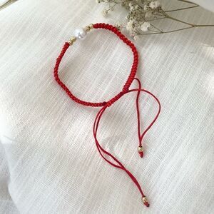 Red pearl friendship bracelet ❤️✨